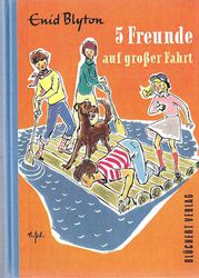 deutsches Buchcover: "Fünf Freunde auf großer Fahrt" (J)