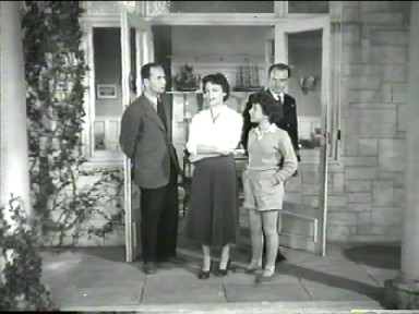 Film-Bildschirmfoto: Quentin, Margaret (Fanny), George, Jeff