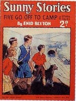 Cover von 'Sunny Stories' mit 'Five go off to camp' als Fortsetzungsroman