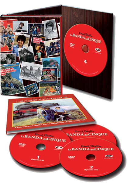 Dynit S.r.l.: DVD-Cover von 'La Banda dei Cinque Collector's Box' (Eps 01-26) (4 DVD)