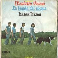 italienische LP mit dem Titelsong der TV-Serie - Rückseite