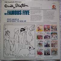 Rckseite des englischen LP-Cover Five have a mystery to solve