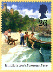 britische Briefmarke 'Enid Blyton's Famous Five'